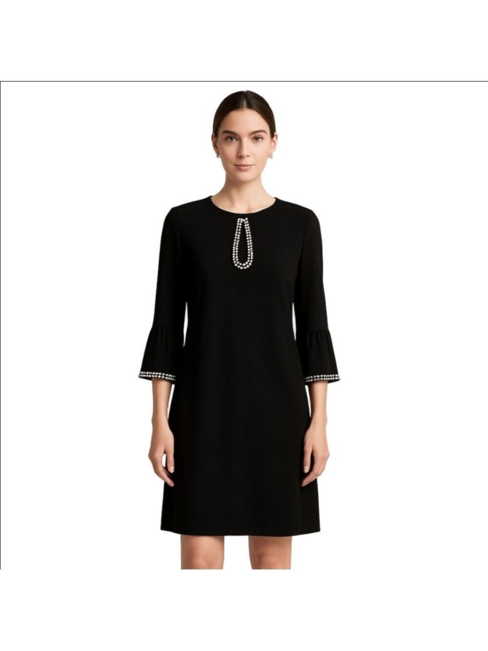 Tommy Hilfiger Black Dress with Beaded Details